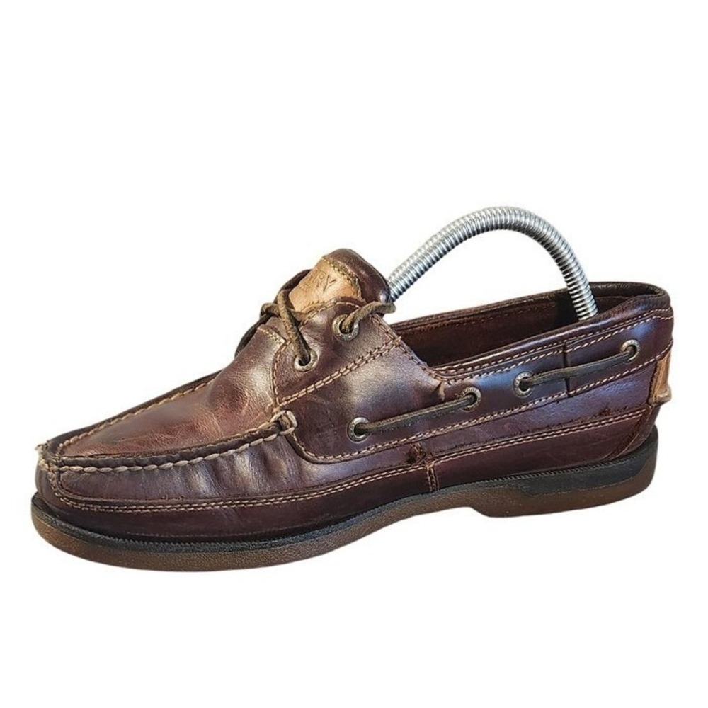 Sperry Top-Sider Shoes Mens Size 9 Brown Leather Boat Deck Non Marking Casual